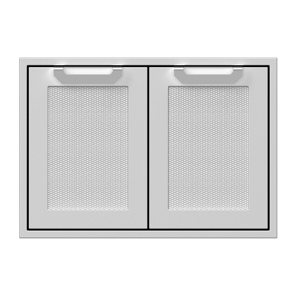 Hestan 30-Inch Double Access Doors w/ Recessed Marquise Accented Panels in Stainless Steel - AGAD30 image 0