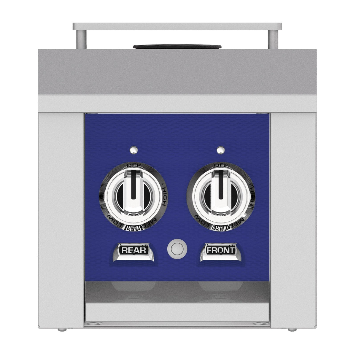 Hestan 12-Inch Propane Gas Built-In/Cart Mounted Double Side Burner in Blue - AGB122-LP-BU image 0
