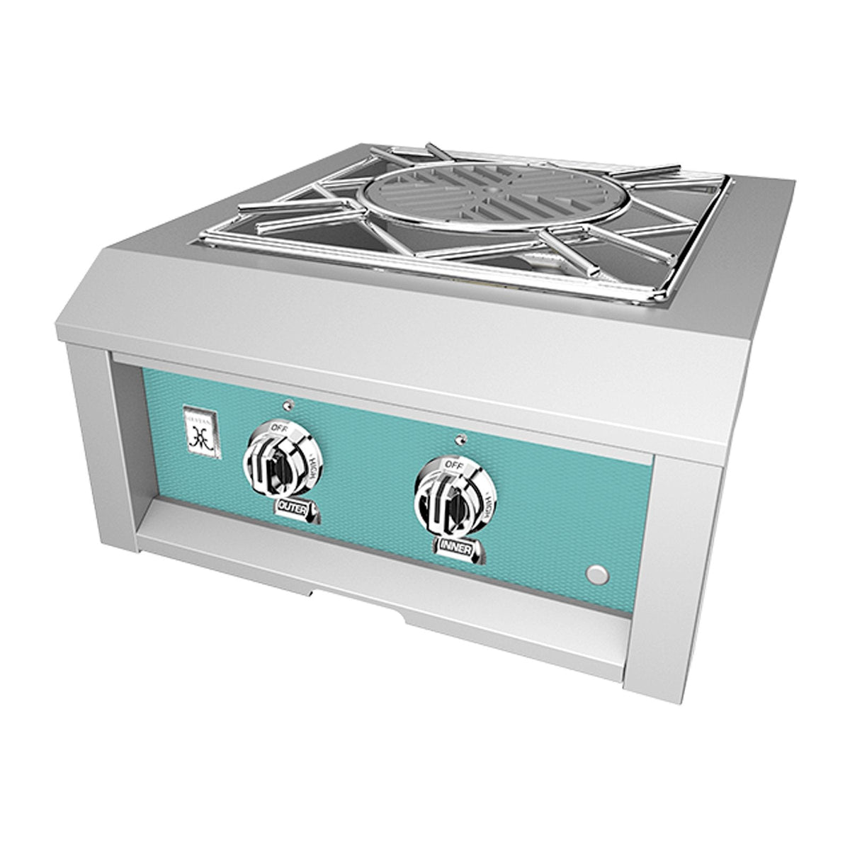 Hestan 24-Inch Natural Gas Built-In Power Burner in Turquoise - AGPB24-NG-TQ image 0