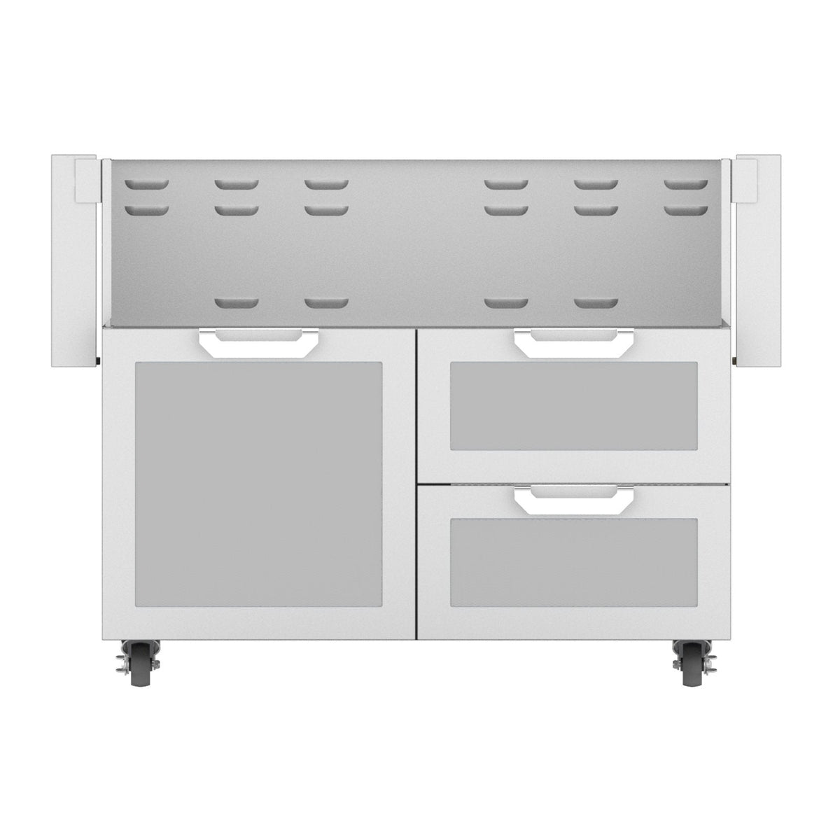 Hestan 42-Inch Double Drawer and Door Grill Cart in Stainless Steel - GCR42 image 0