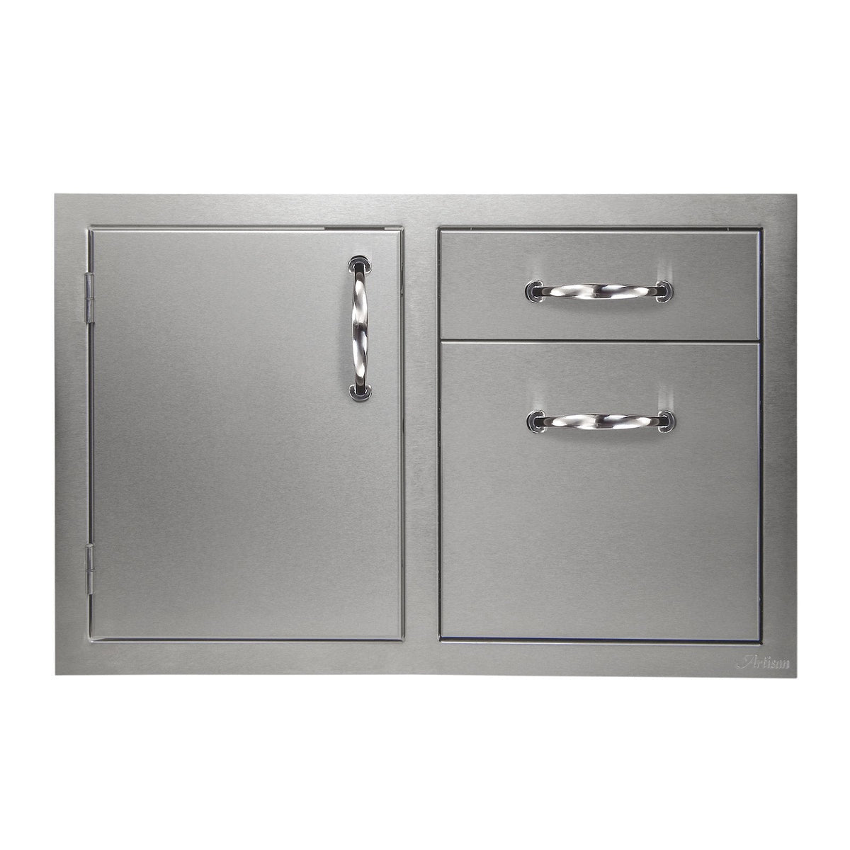 Artisan 32-Inch Stainless Steel Single Door, Double Drawer Storage Combo - ARTP-DDC-32SC image 0