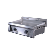 Le Griddle Pro Series 75 - 2 Burner Natural Gas - 3mm Plate WITH INTERIOIR LIGHTS -OML75P3 image 3