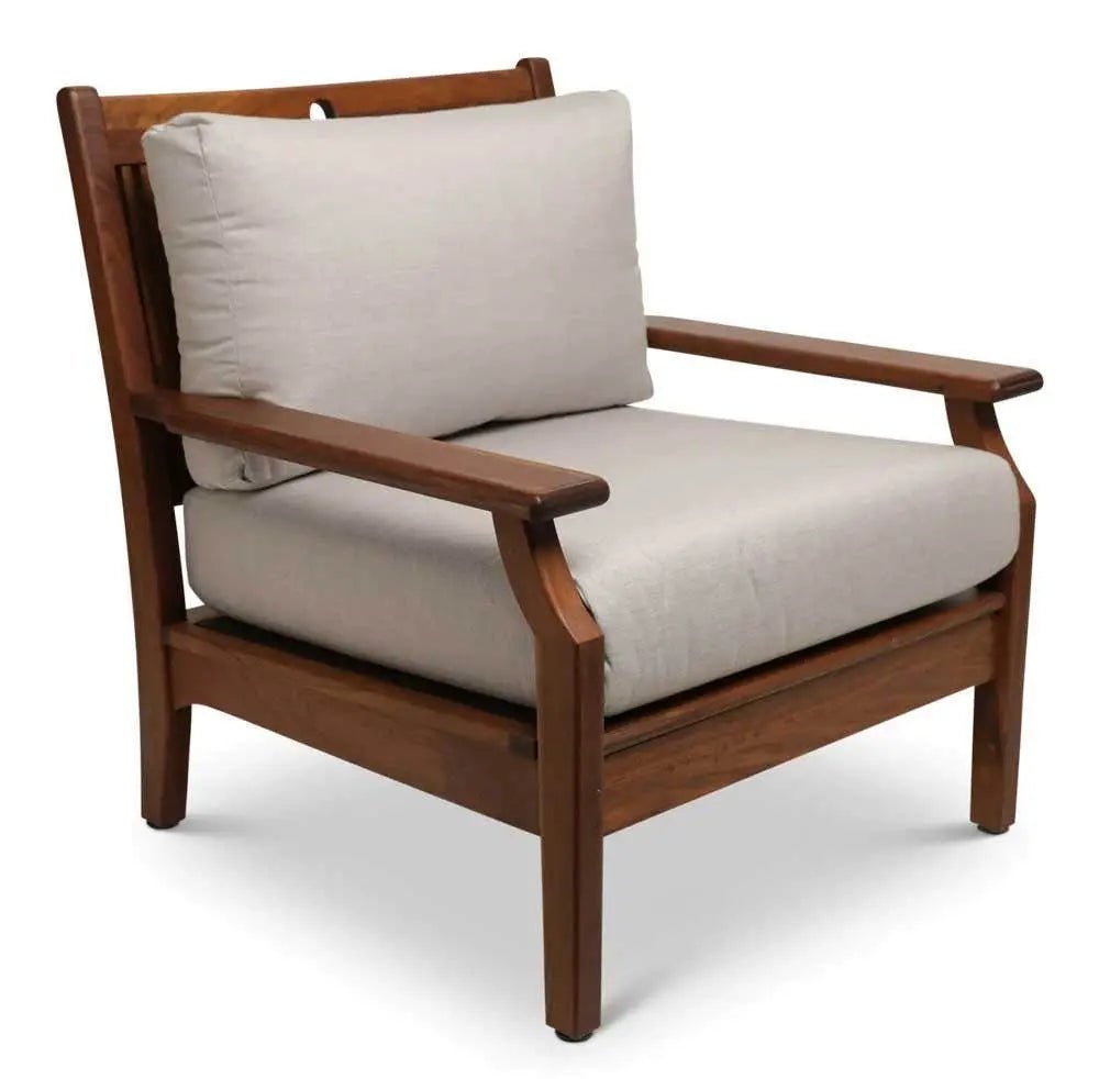 Jensen Outdoor Opal Cushioned Lounge Chair with Cast Silver Cushions image 0