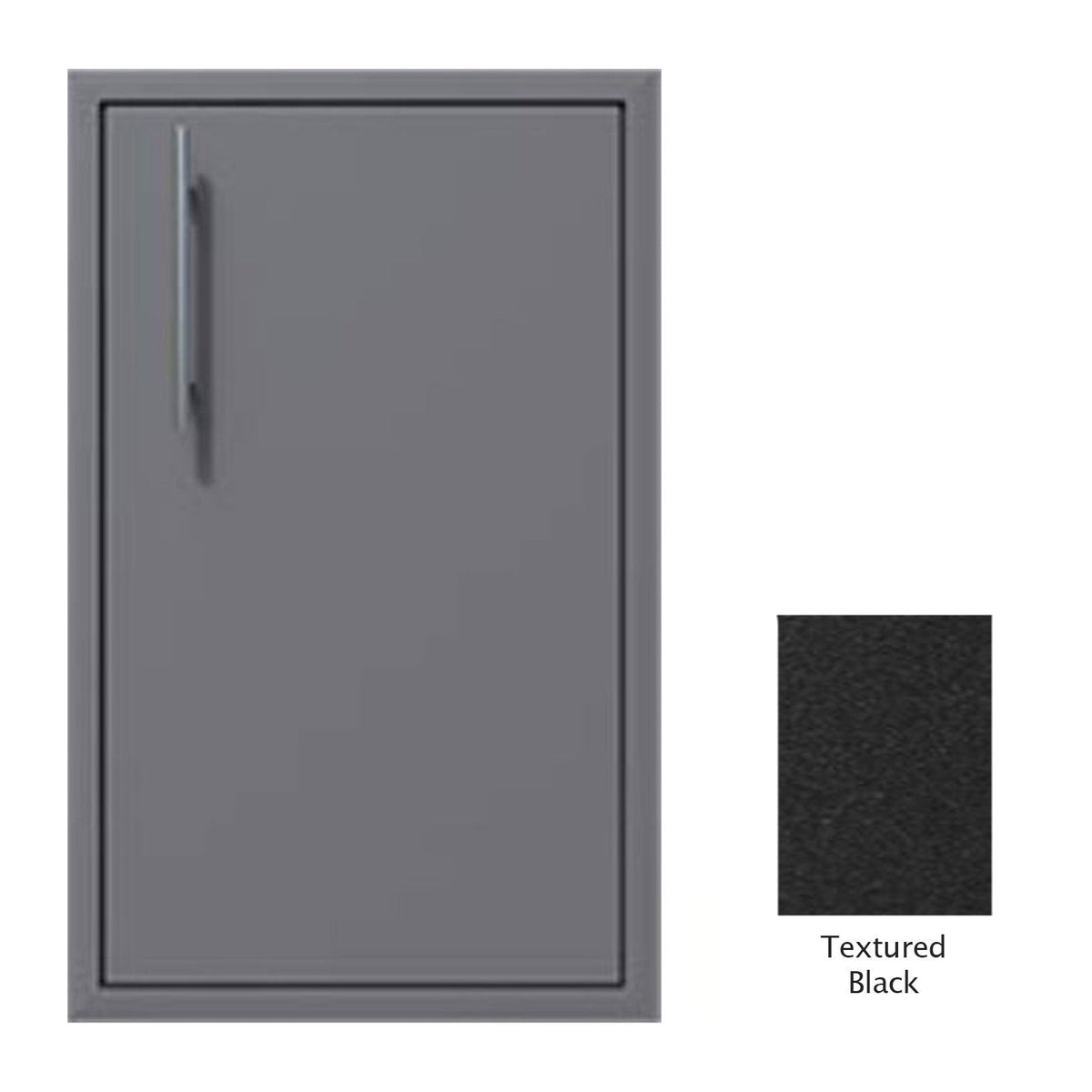 Canyon Series 24"w by 29"h Single Door Enclosure w/ Adj. Shelf (Right Hinge) In Textured Black - CAN004-F01-RghtHng-TexturedBlack image 0