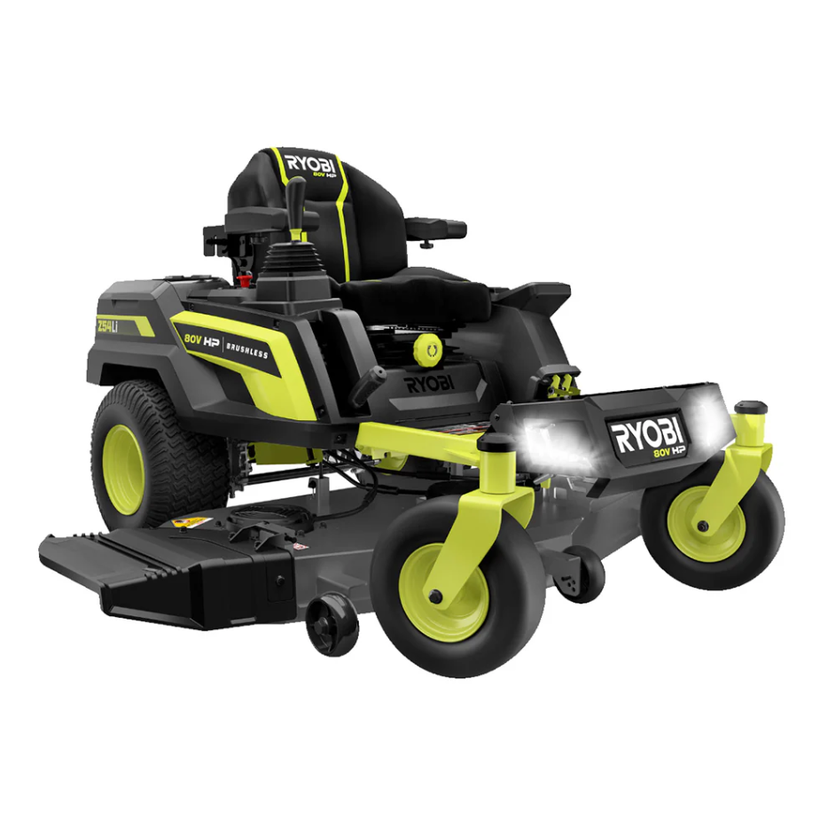RYOBI 80V HP Brushless 54 in. Battery Electric Cordless Zero Turn Mower & Mulch Kit image 0