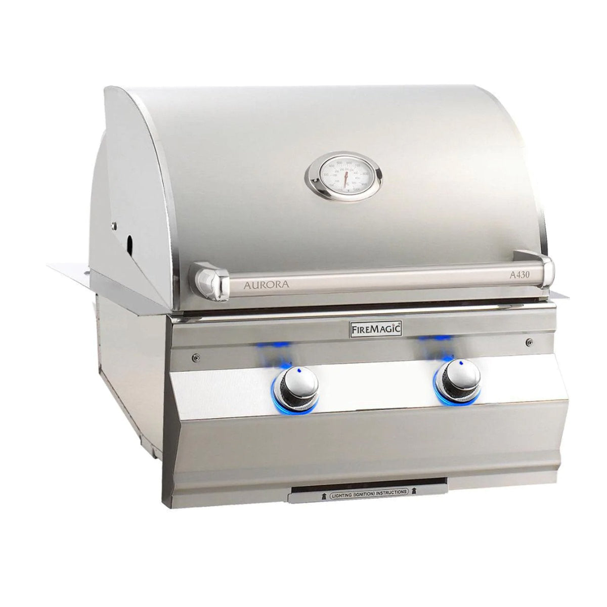 Fire Magic Aurora A430i 24-Inch Propane Gas Built-In Grill w/ 1 Sear Burner and Analog Thermometer - A430I-7LAP image 0
