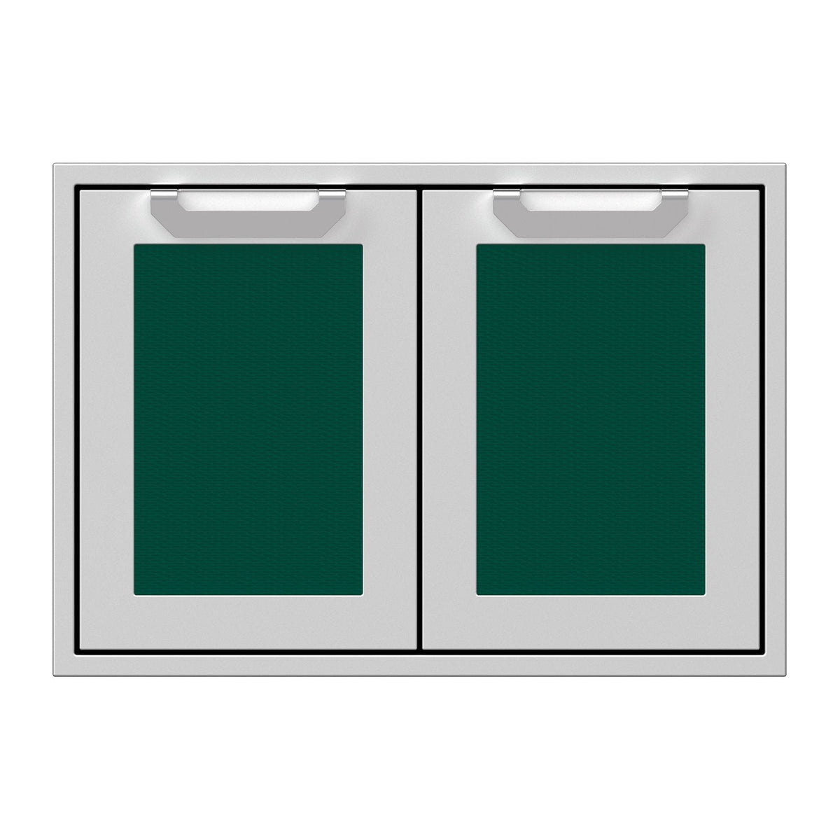 Hestan 30-Inch Double Access Door Propane Tank and Storage Cabinet w/ Recessed Marquise Accent Panel in Green - AGSD30-GR image 0