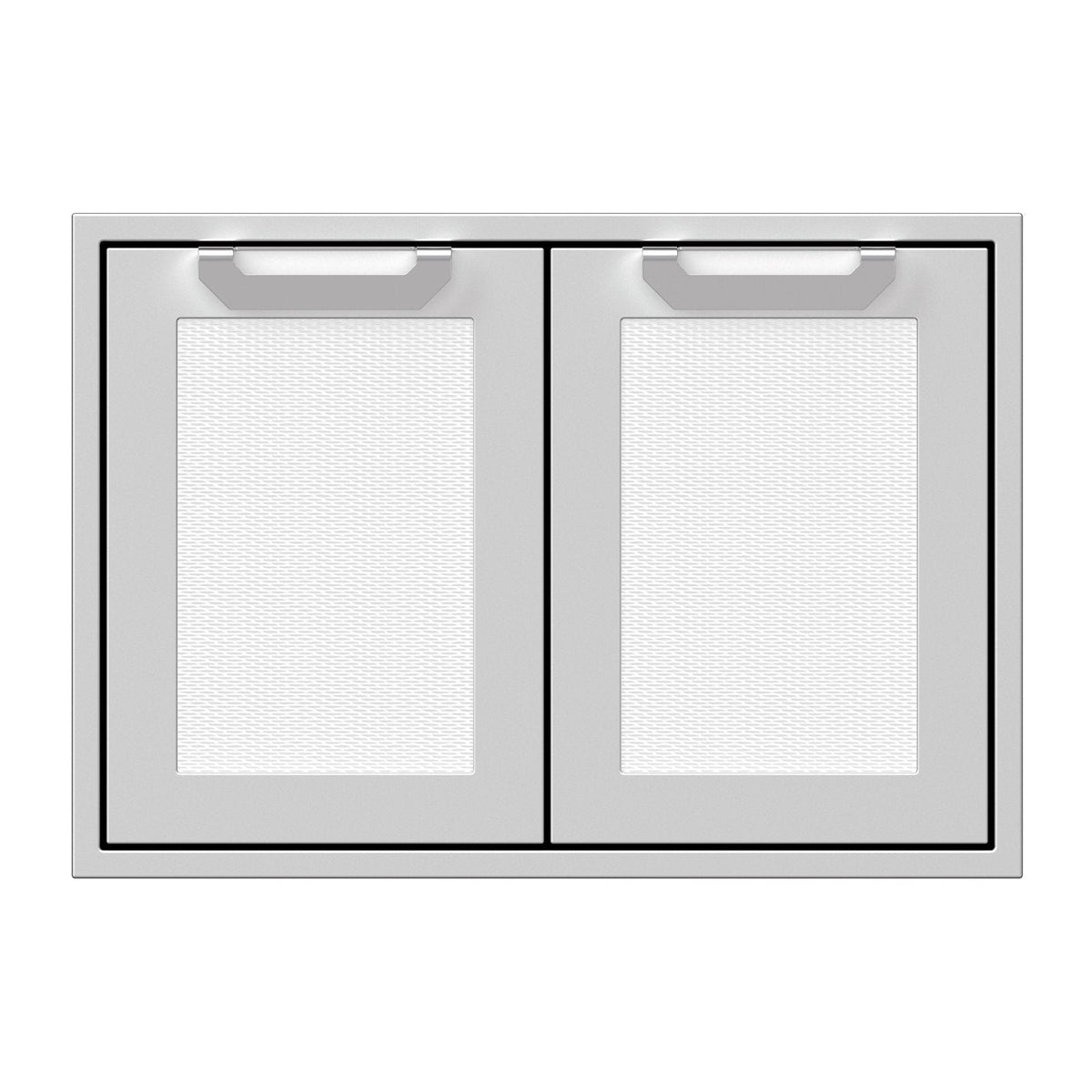 Hestan 30-Inch Double Access Doors w/ Recessed Marquise Accented Panels in White - AGAD30-WH image 0