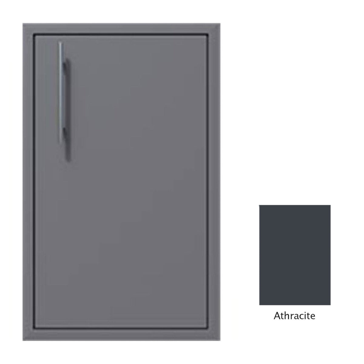Canyon Series 24"w by 29"h Single Door Enclosure w/ Adj. Shelf (Right Hinge) In Anthracite - CAN004-F01-RghtHng-Anthracite image 0