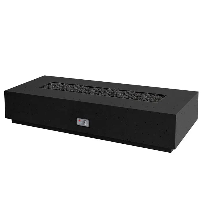 FireGear Sanctuary 1 Rectangular 76" Fire Table in Raven Black image 0