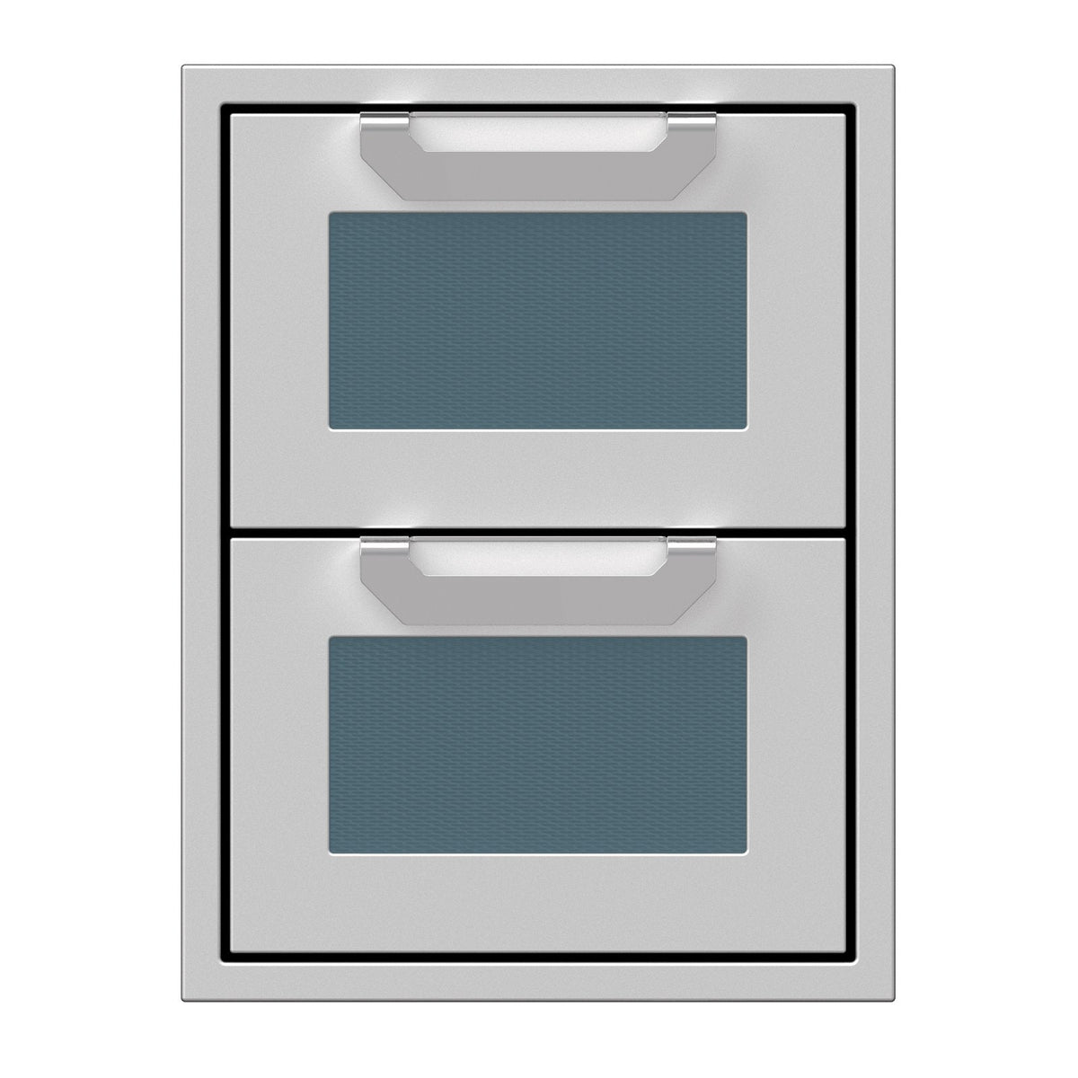 Hestan 16-Inch Double Drawers w/ Recessed Marquise Accented Panels in Dark Gray - AGDR16-GG image 0