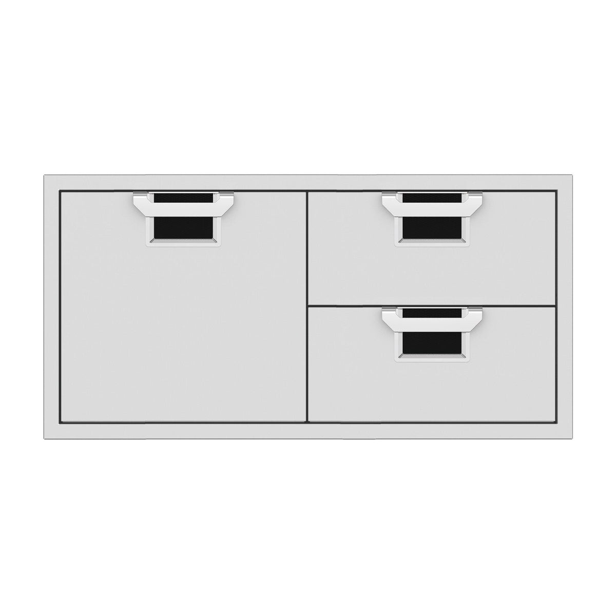 Aspire by Hestan 42-Inch Double Drawer and Storage Door Combination (Stealth Black) - AESDR42-BK image 0
