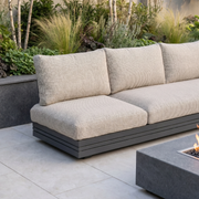 Savona 3 Seat Sofa with Sun Lounger Feature in Truffle image 1