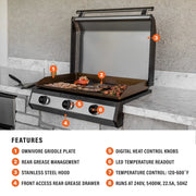 30" Electric Drop-in Griddle image 3