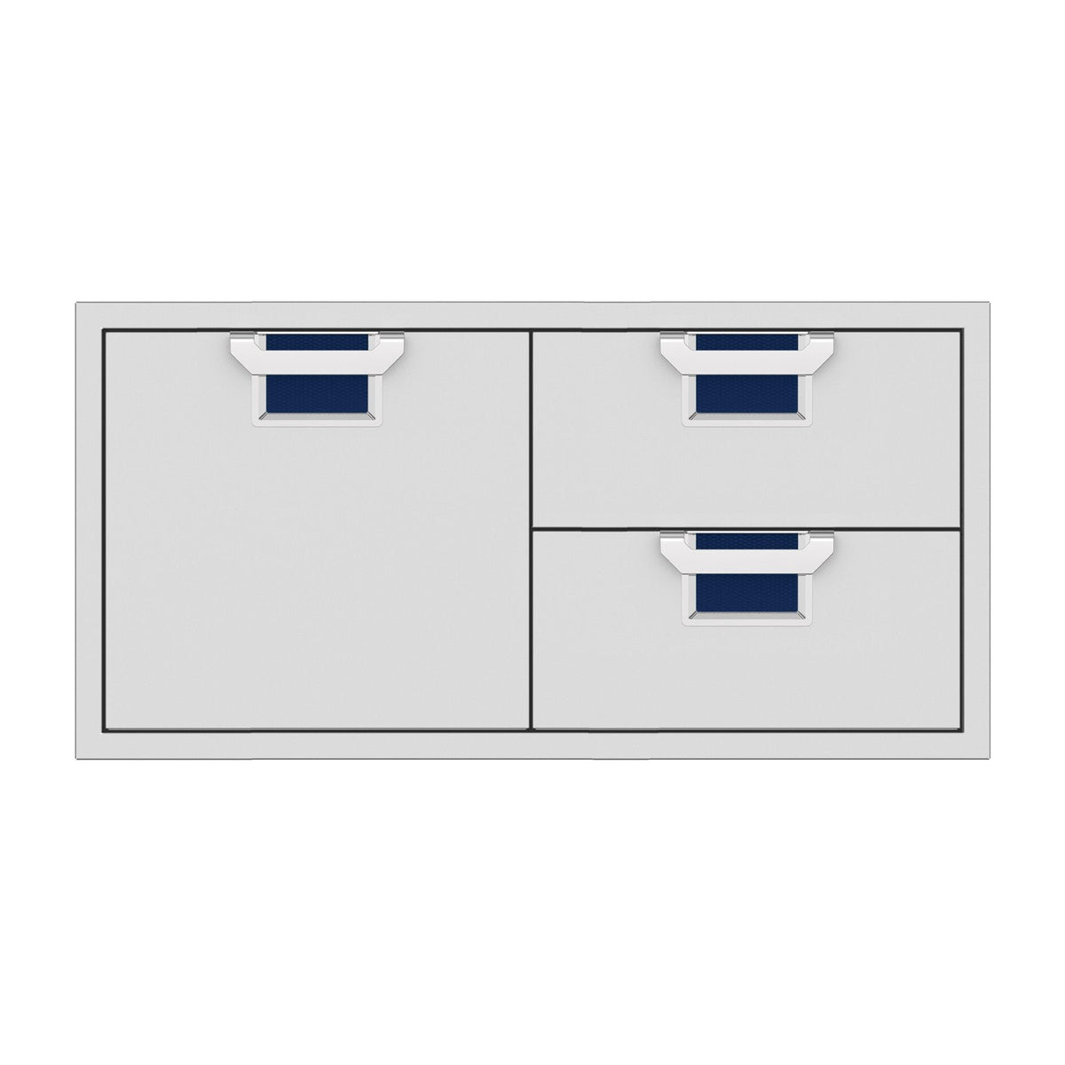 Aspire by Hestan 42-Inch Double Drawer and Storage Door Combination (Orion Dark Blue) - AESDR42-DB image 0