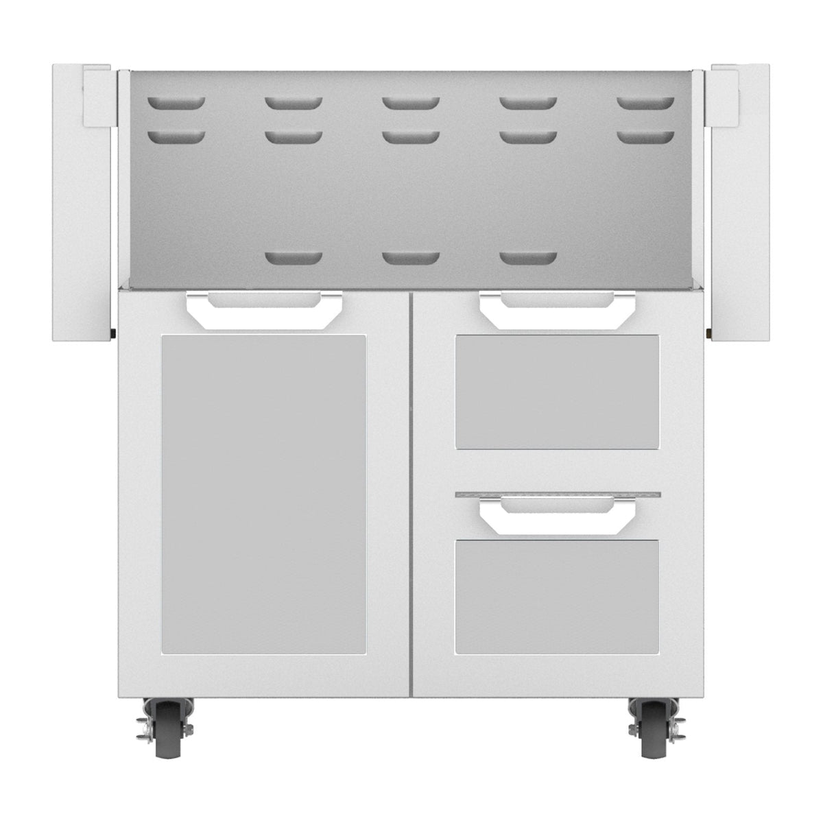 Hestan 30-Inch Double Drawer and Door Grill Cart in Stainless Steel - GCR30 image 0