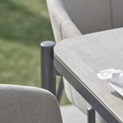 Kai 6 Seat Rectangular Dining Set in Light Grey image 1