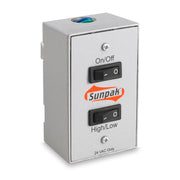 Sunpak Propane Gas Two Stage Heater 25,000 and 34,000 BTU, Includes ON-OFF-HI-LOW Feature, SS Mounting Kit, 24 Volt Transformer and Duplex Switch (Stainless Steel) - S34-S-TSH-LP Model# 12040LP image 1