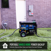 DuroMax XP13000HXT 13,000 Watt Electric Start Tri-Fuel Portable Generator w/ CO Alert image 2