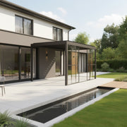 PergoSTET Pro/Deluxe Glass Sliding Doors 4m Side in Grey image 1