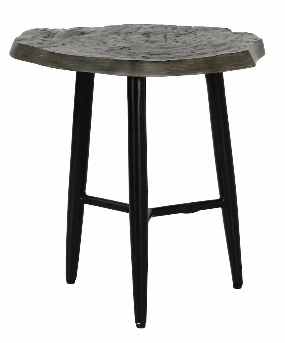 Castelle Nature's Wood 20" Side Table with Weathered Wood with Walnut Top and Antique Dark Rum Finish image 0