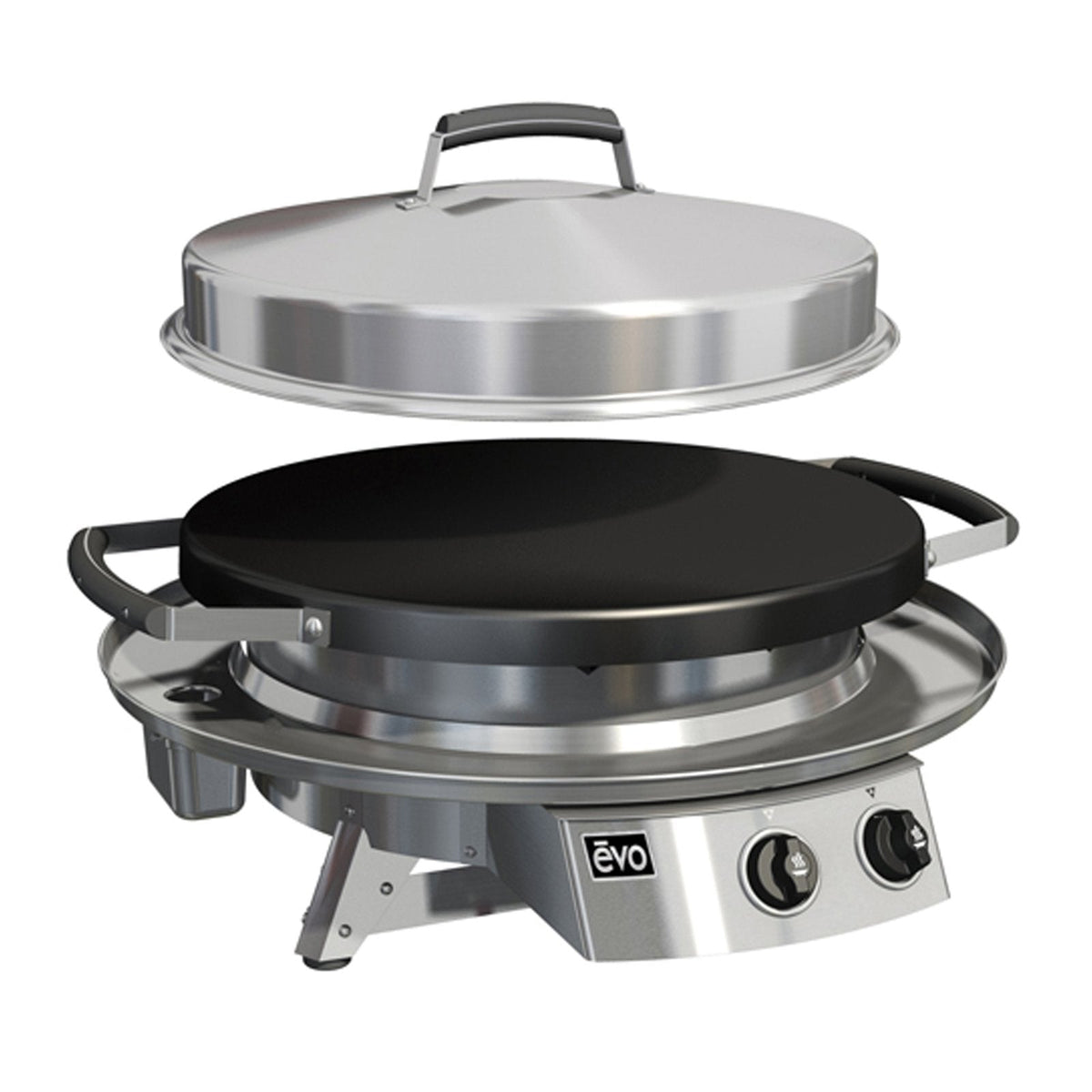 Evo Professional 30-Inch Propane Gas Tabletop Grill w/ Seasoned Cooksurface (Fully Assembled) - 10-0021-LP image 0