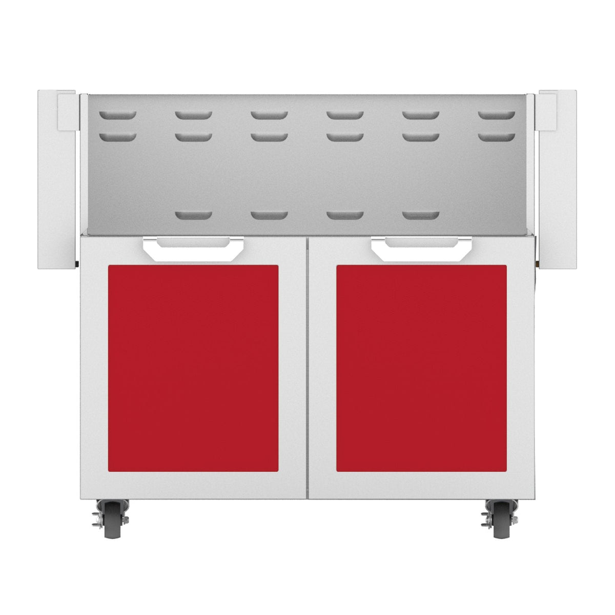 Hestan 36-Inch Double Door Grill Cart in Red - GCD36-RD image 0